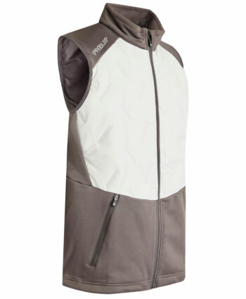 ProQuip THERMA-GALE Herren Golfweste - grau/weiß