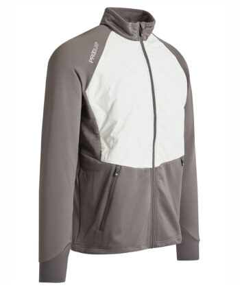 ProQuip THERMA-GALE Herren Golfjacke - grau/weiß