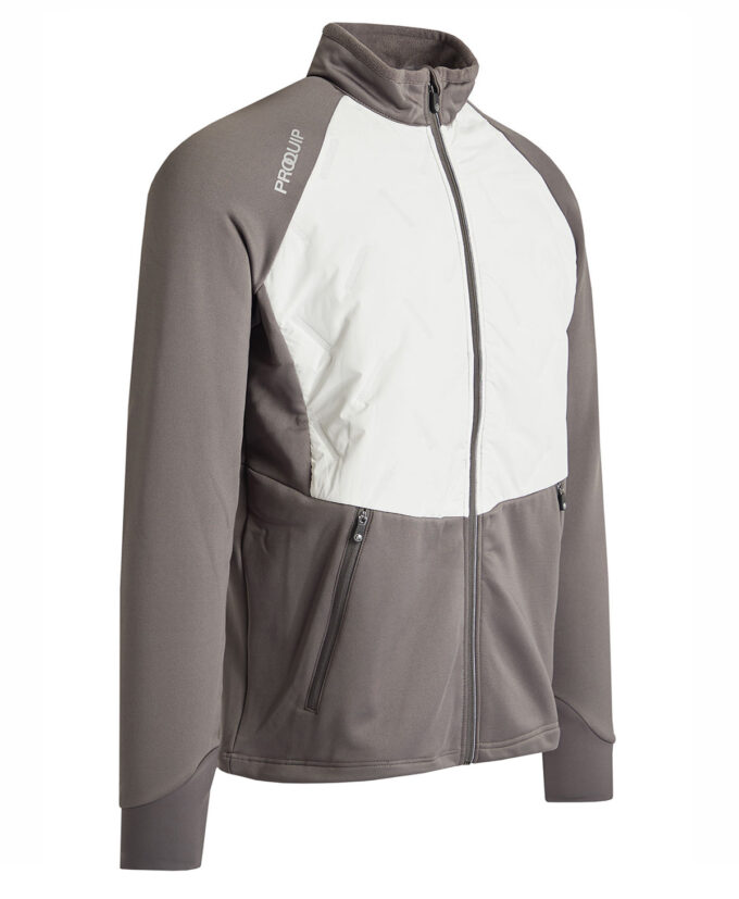 ProQuip THERMA-GALE Herren Golfjacke - grau/weiß