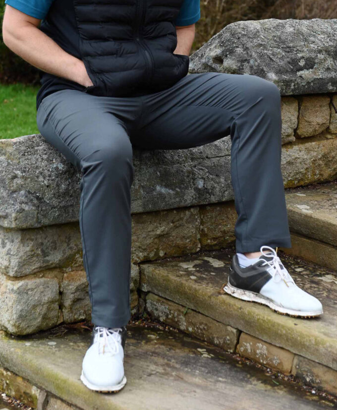 ProQuip PRO-TECH pánské golfové kalhoty - tmavě šedá - Image 4