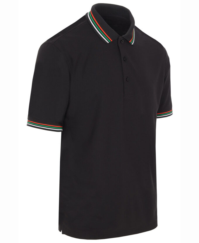 ProQuip STRIPED COLLAR pánské golfové polo triko - černá