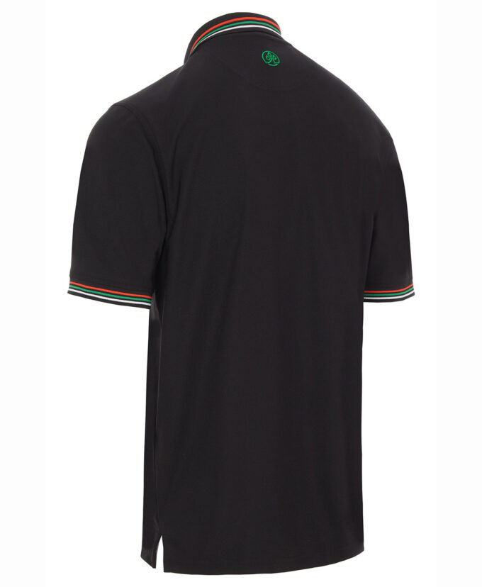 ProQuip STRIPED COLLAR pánské golfové polo triko - černá - Image 3