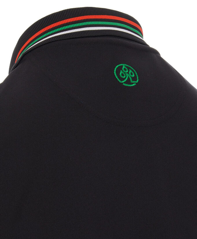 ProQuip STRIPED COLLAR pánské golfové polo triko - černá - Image 2