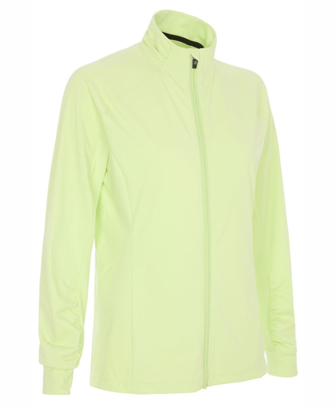 ProQuip CRYSTAL dámská golfová mikina na zip - limeta