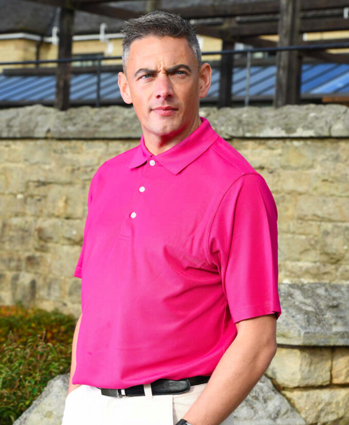 ProQuip PRO-TECH pánské golfové polo triko - růžová - Image 2