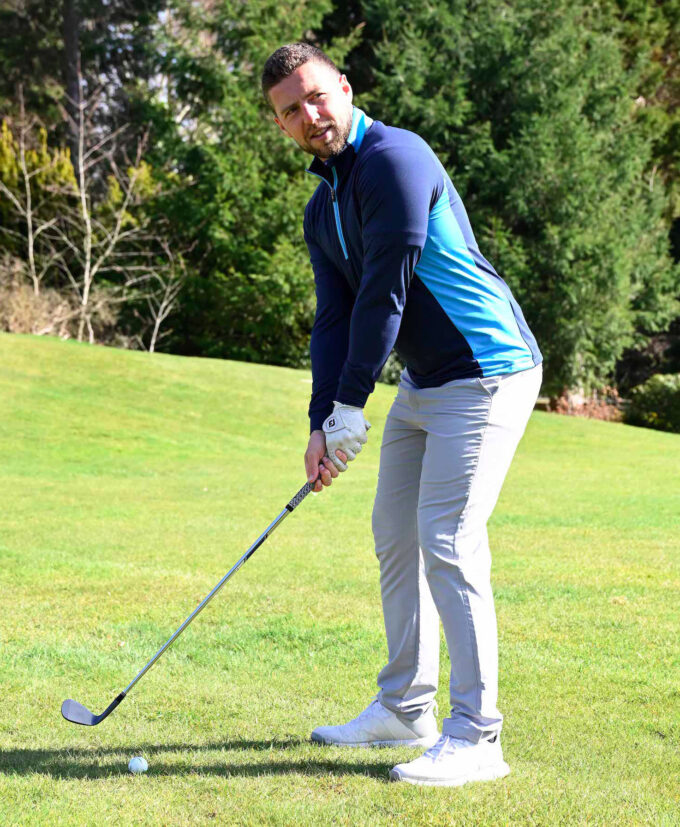 ProQuip JASPER pánská golfová mikina - tmavě modrá/azur - Image 3