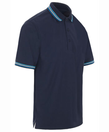 ProQuip STRIPED COLLAR pánské golfové polo triko - tmavě modrá