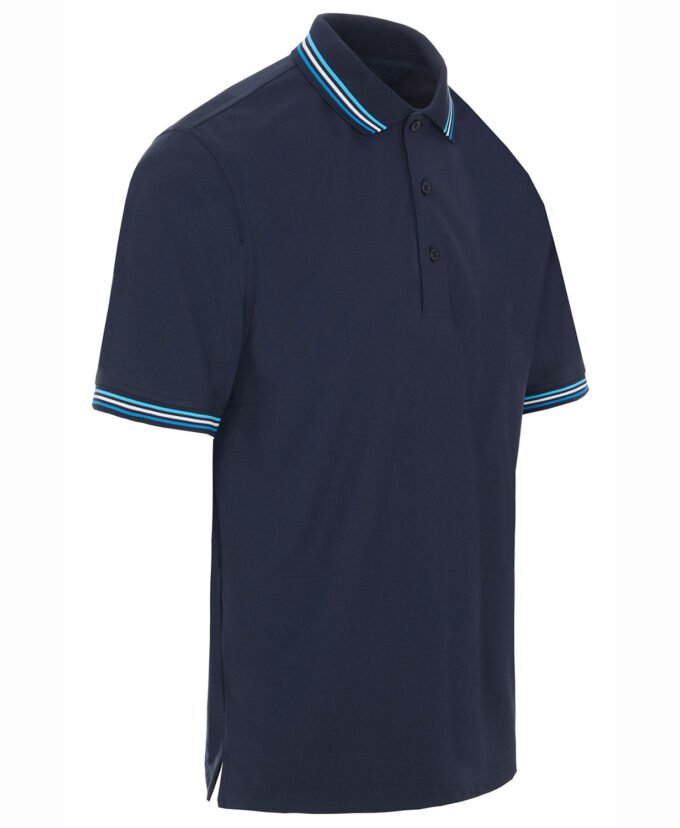 ProQuip STRIPED COLLAR pánské golfové polo triko - tmavě modrá