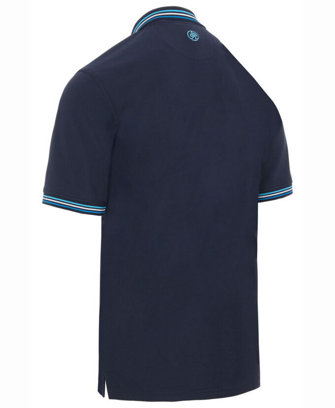 ProQuip STRIPED COLLAR pánské golfové polo triko - tmavě modrá - Image 3