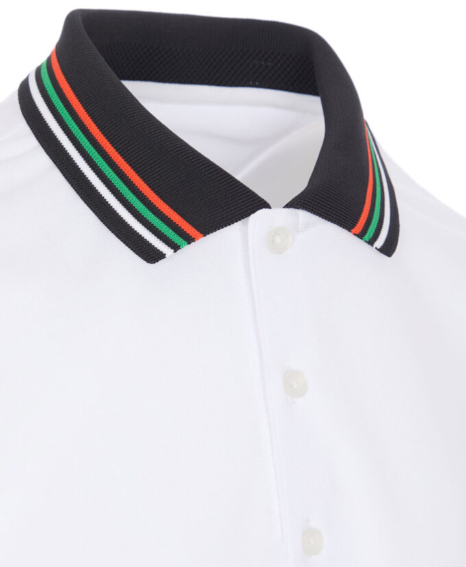 ProQuip STRIPED COLLAR pánské golfové polo triko - bílá/černá - Image 3