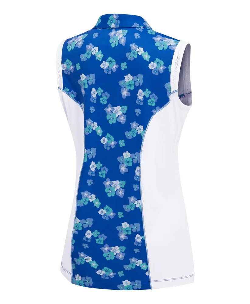 Dámské golfové polo triko bez rukávů PING COLLEEN - modrá S/10 - Obrázek 4