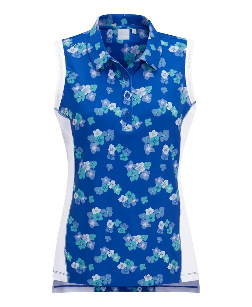 Dámské golfové polo triko bez rukávů PING COLLEEN - modrá S/10