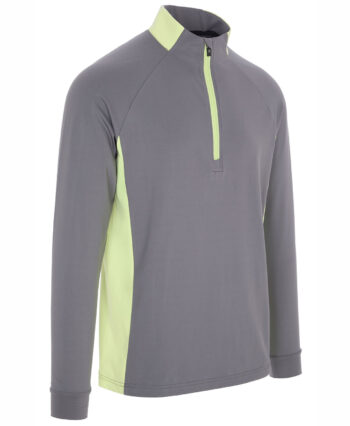 ProQuip JASPER pánská golfová mikina - šedá/lime