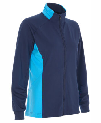 ProQuip CRYSTAL dámská golfová mikina na zip - modrá/azur