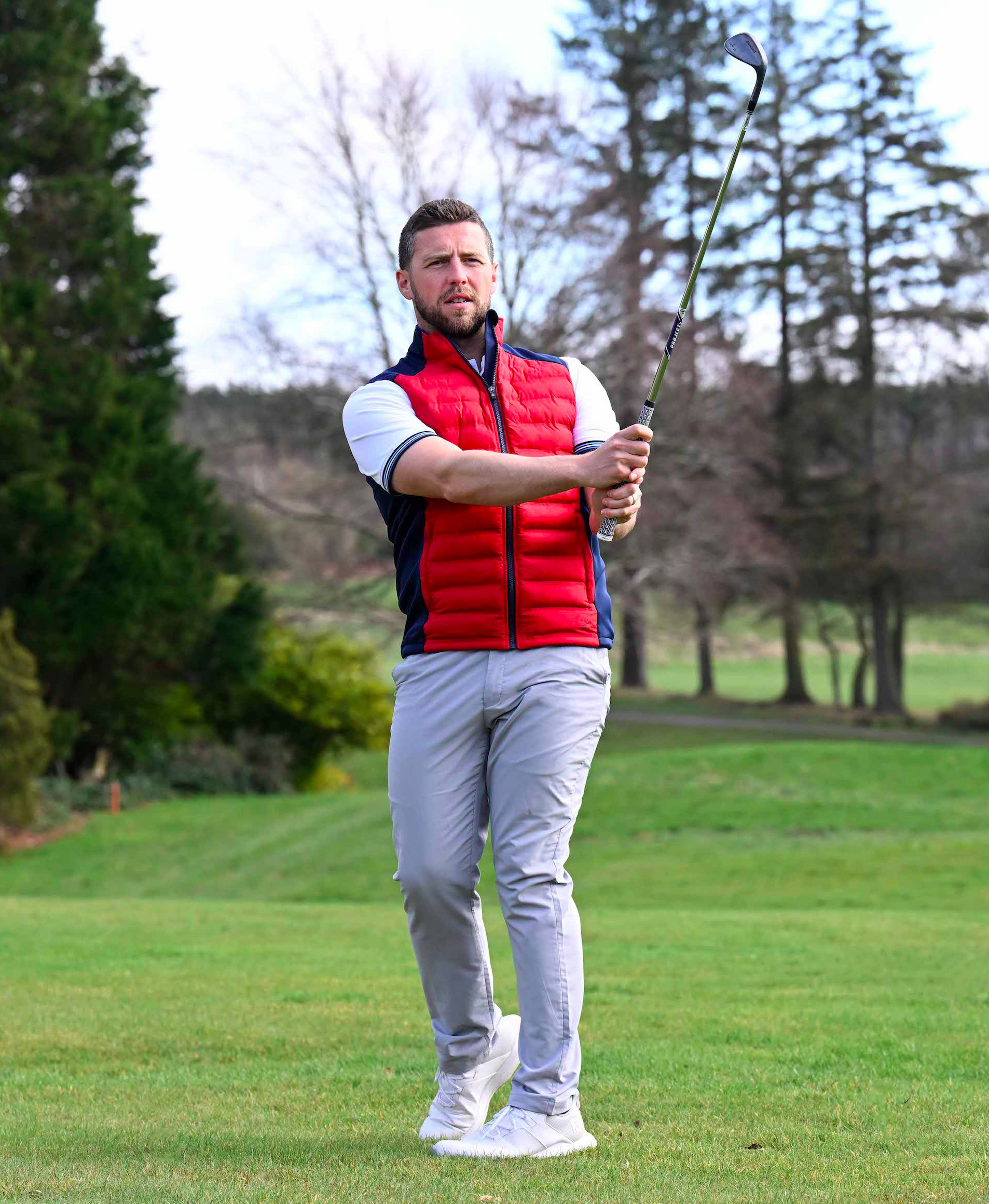 ProQuip HELM pánská golfová vesta - červená/modrá - Obrázek 2