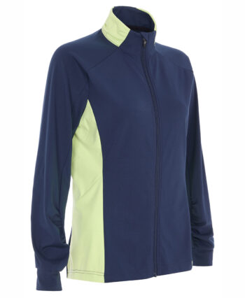 ProQuip CRYSTAL dámská golfová mikina na zip - modrá/lime